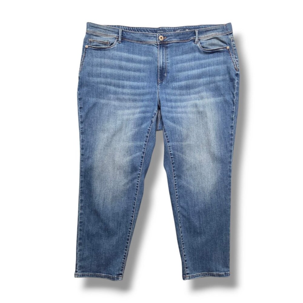J Jill Authentic Fit Slim Ankle Jeans Womens 24 High Rise Light Wash